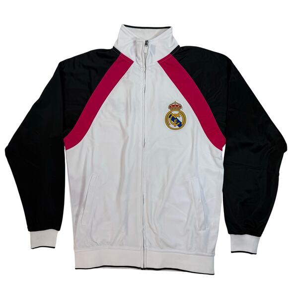 Y2K Style Real Madrid C.F. Adidas Track Jacket Men’s Small Soccer - Picture 2 of 8